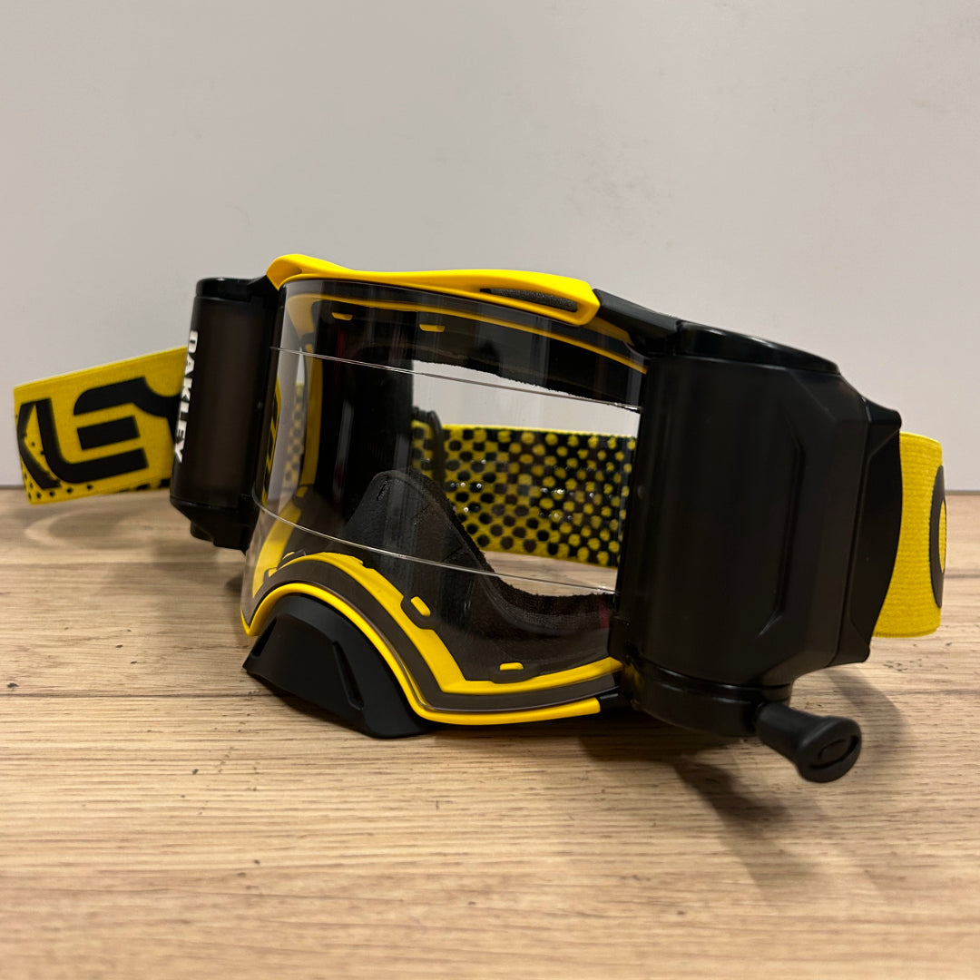 Oakley Airbrake MX Roll Off Goggle Moto Yellow - Clear Lens