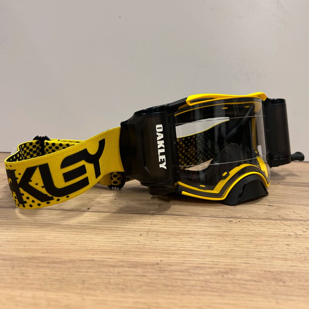 Oakley Airbrake MX Roll Off Goggle Moto Yellow - Clear Lens