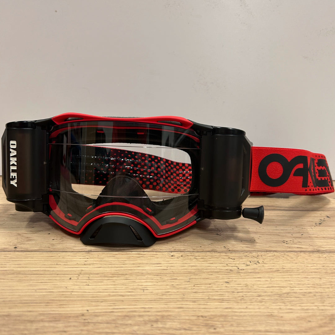 Oakley Airbrake MX Roll Off Goggle Moto Red - Clear Lens