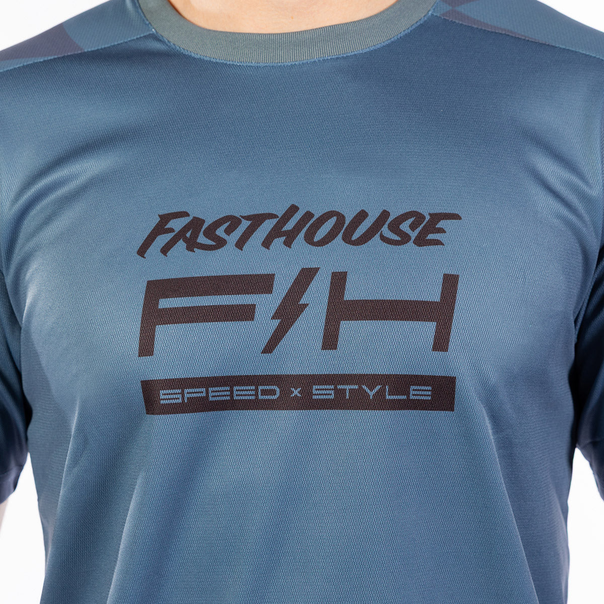 Fasthouse Impakt Crown Short Sleeve MTB Jersey - Slate
