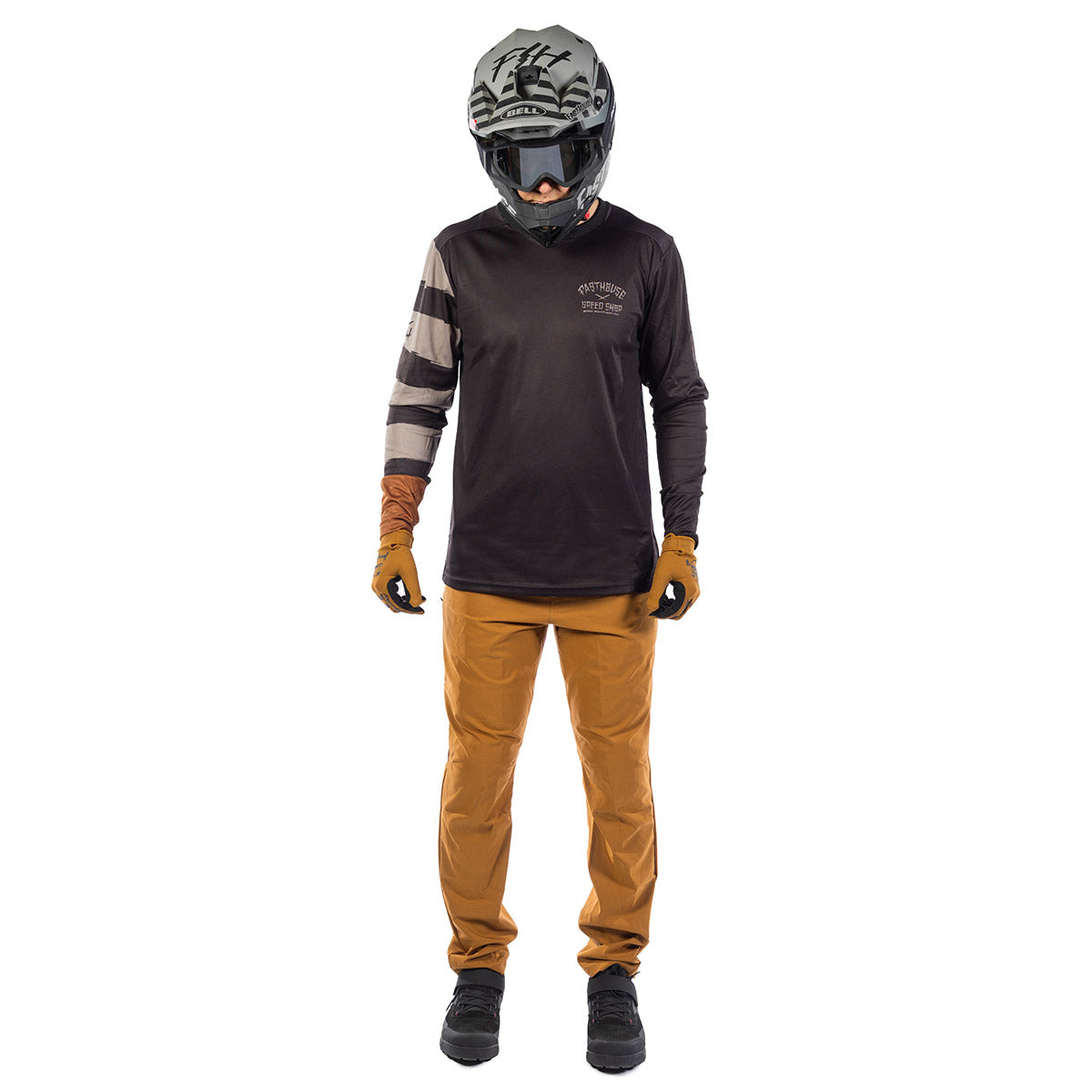 Fasthouse Impakt Endo Long Sleeve MTB Jersey - Black/Pewter