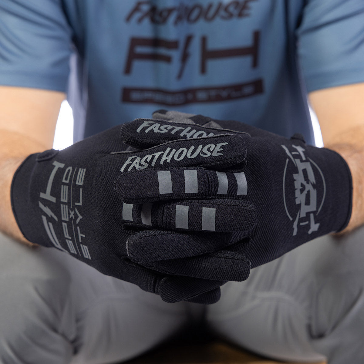 Fasthouse Impakt Utopia MTB Glove - Black/Gray
