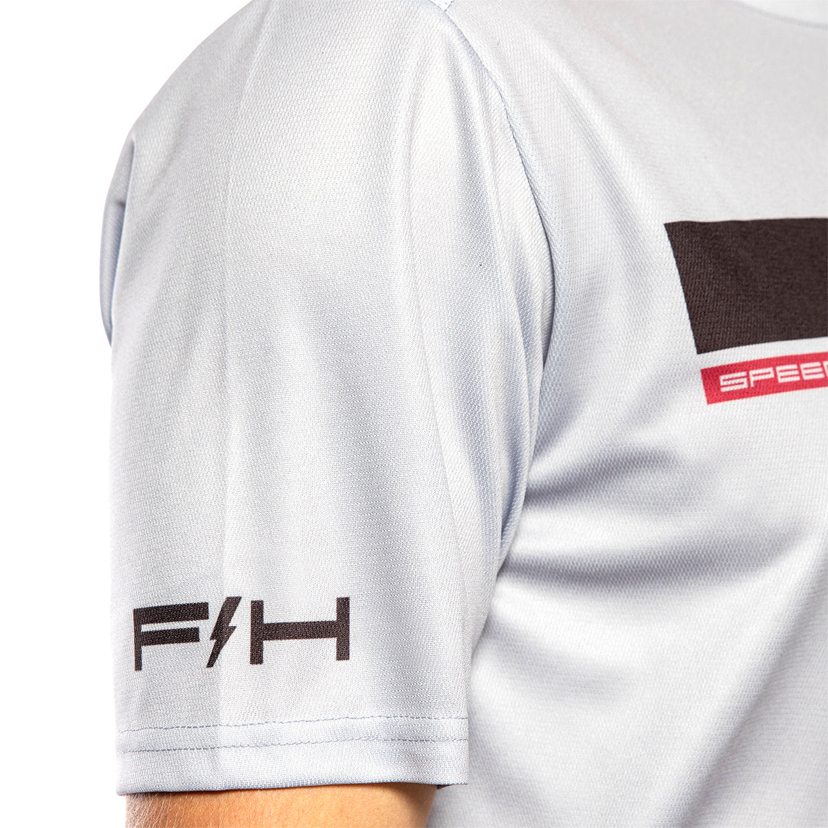 Fasthouse Impakt Cosmos Short Sleeve MTB Jersey - Light Gray
