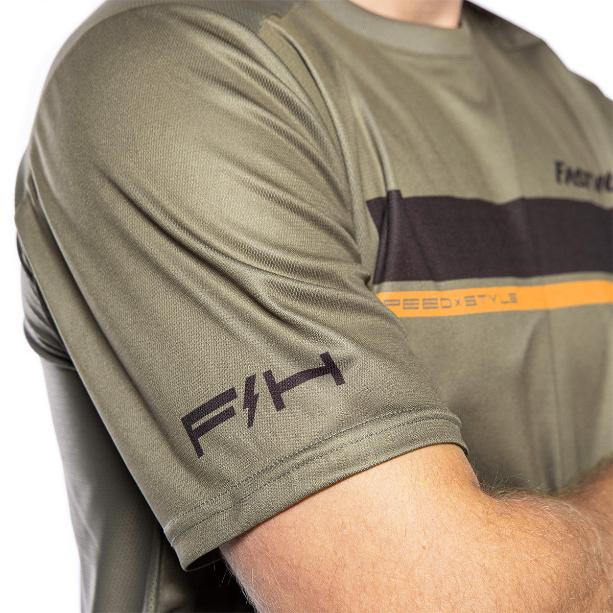 Fasthouse Impakt Cosmos Short Sleeve MTB Jersey - Olive