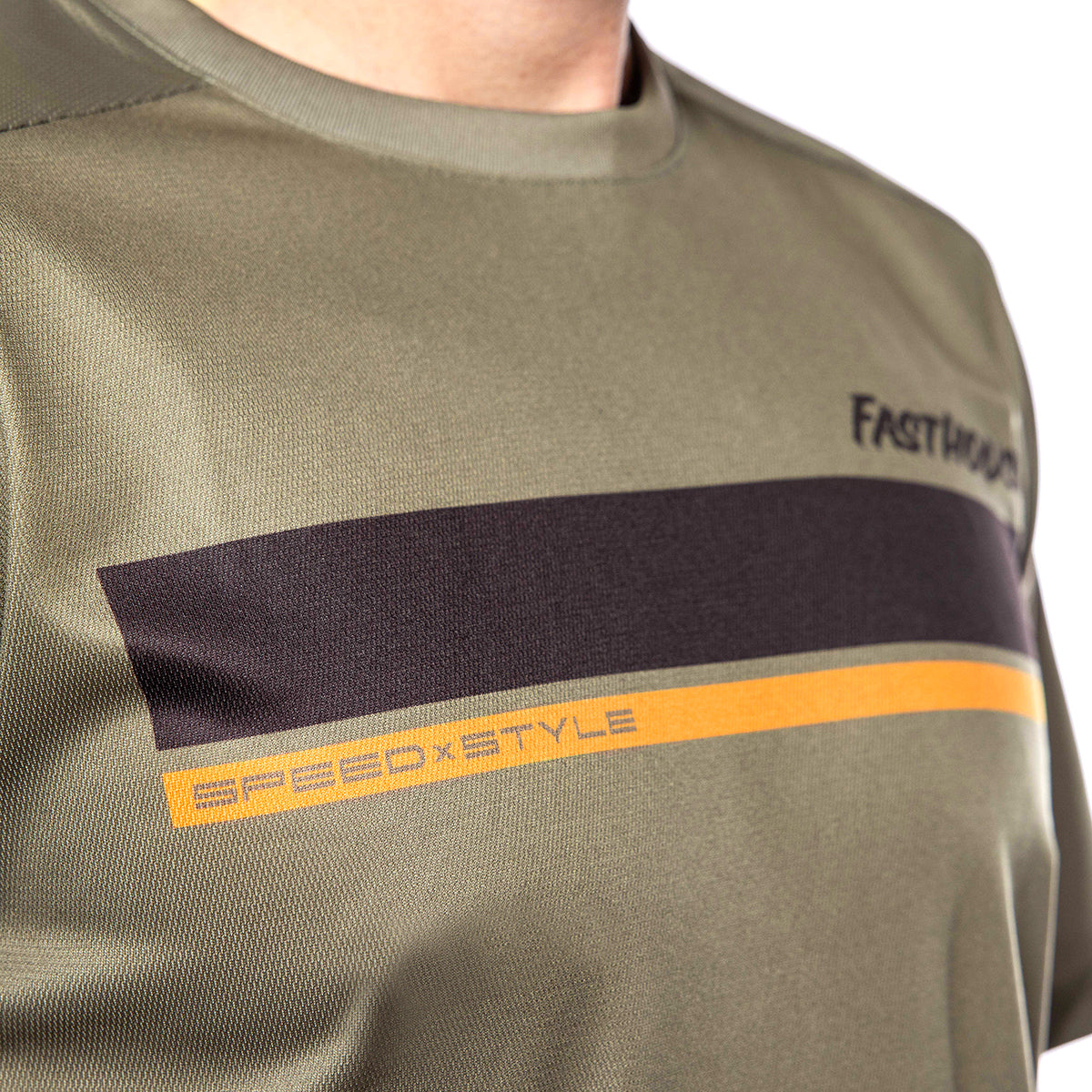 Fasthouse Impakt Cosmos Short Sleeve MTB Jersey - Olive
