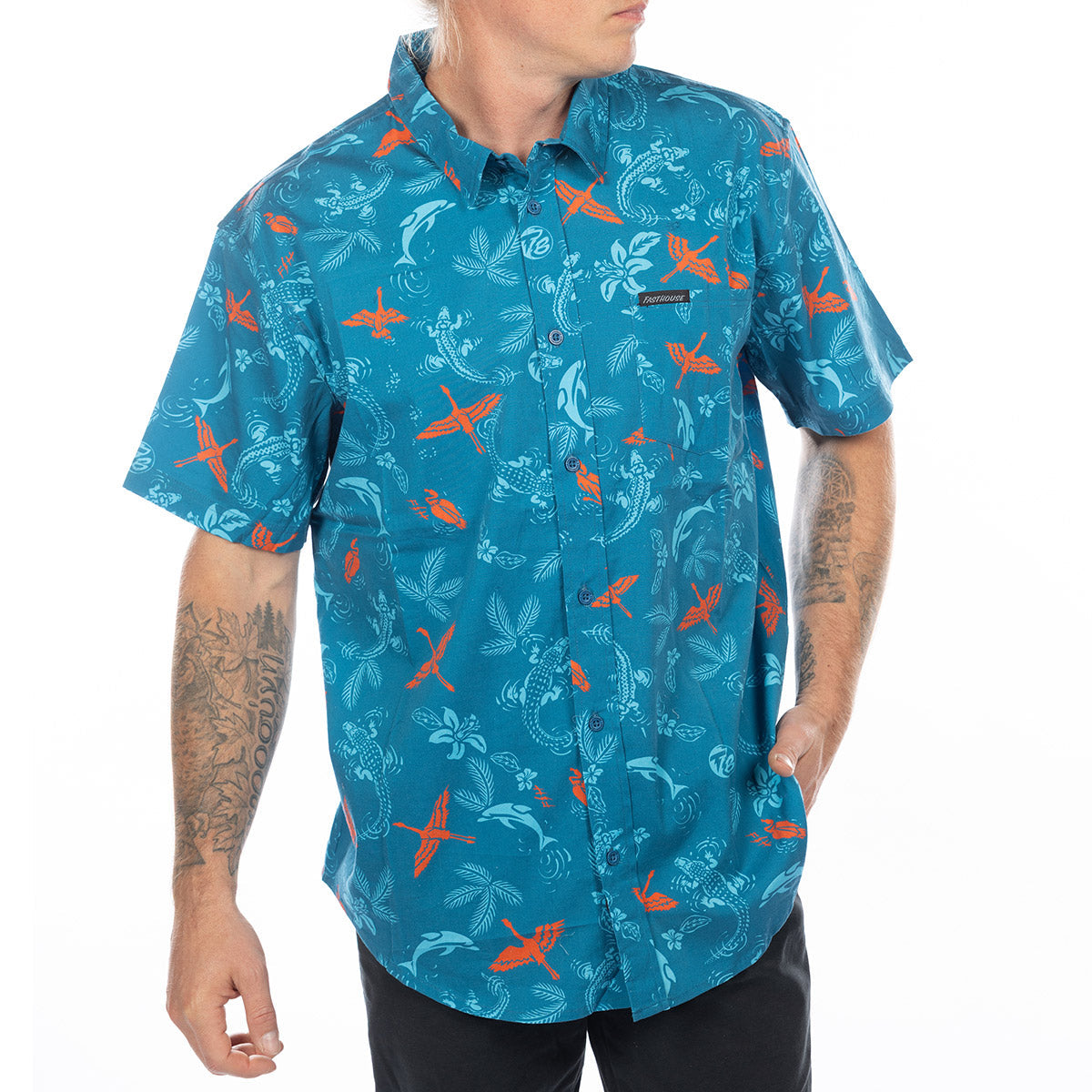 Fasthouse TB Island Hopper Hawaiian Shirt