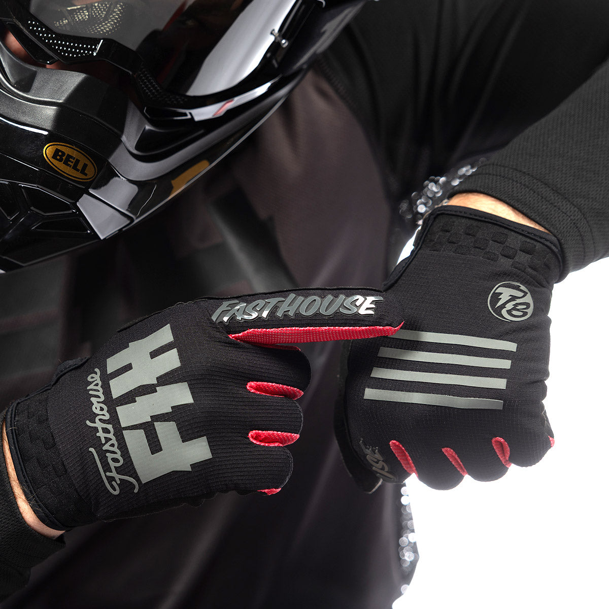 Fasthouse TB Island Hopper Sanguaro MX Glove - Black