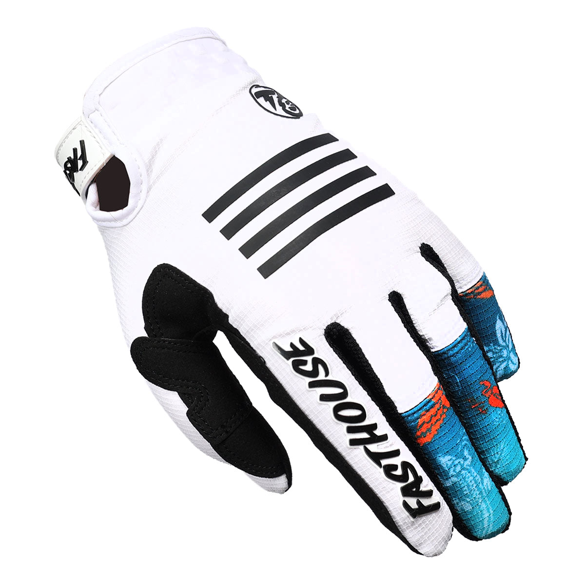 Fasthouse TB Island Hopper Sanguaro MX Glove - White