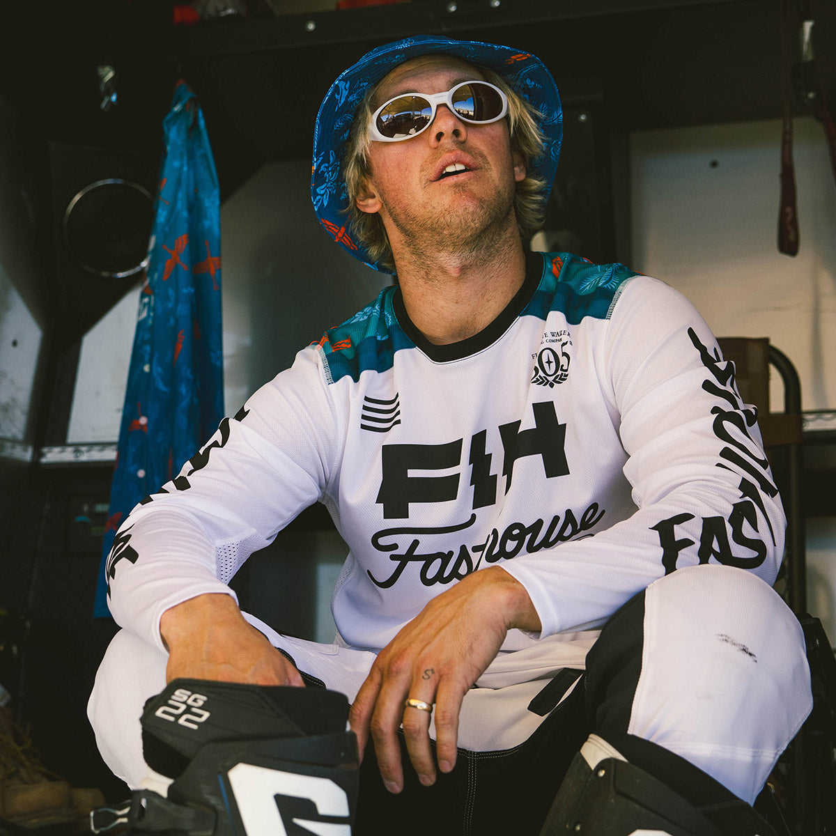 TB Island Hopper Grindhouse Jersey - White - Fasthouse