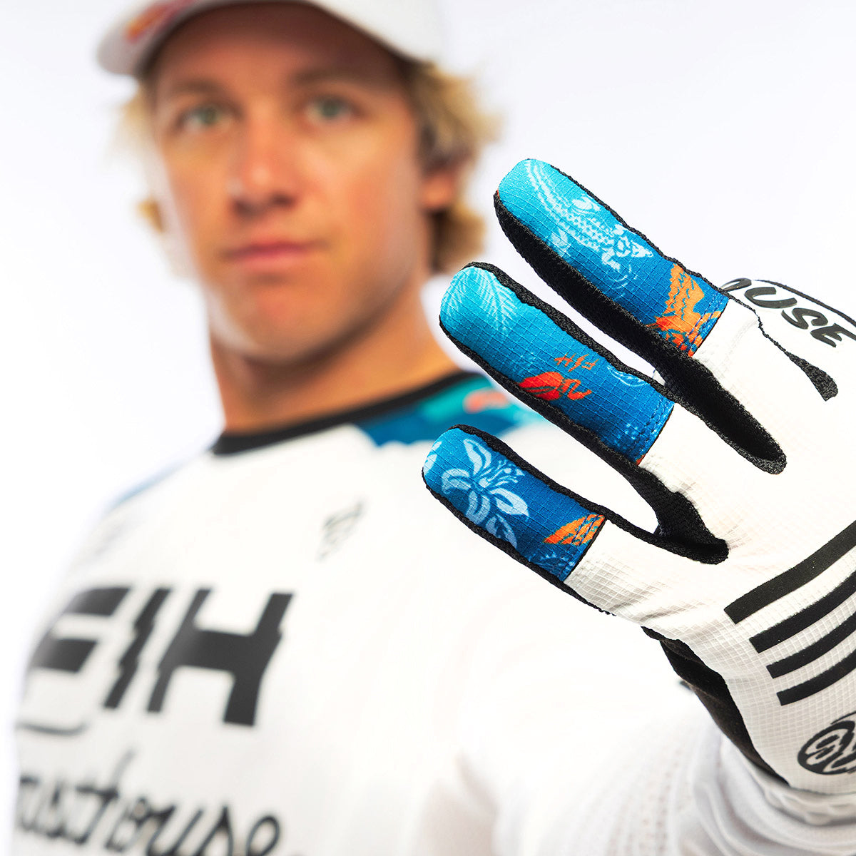 Fasthouse TB Island Hopper Sanguaro MX Glove - White