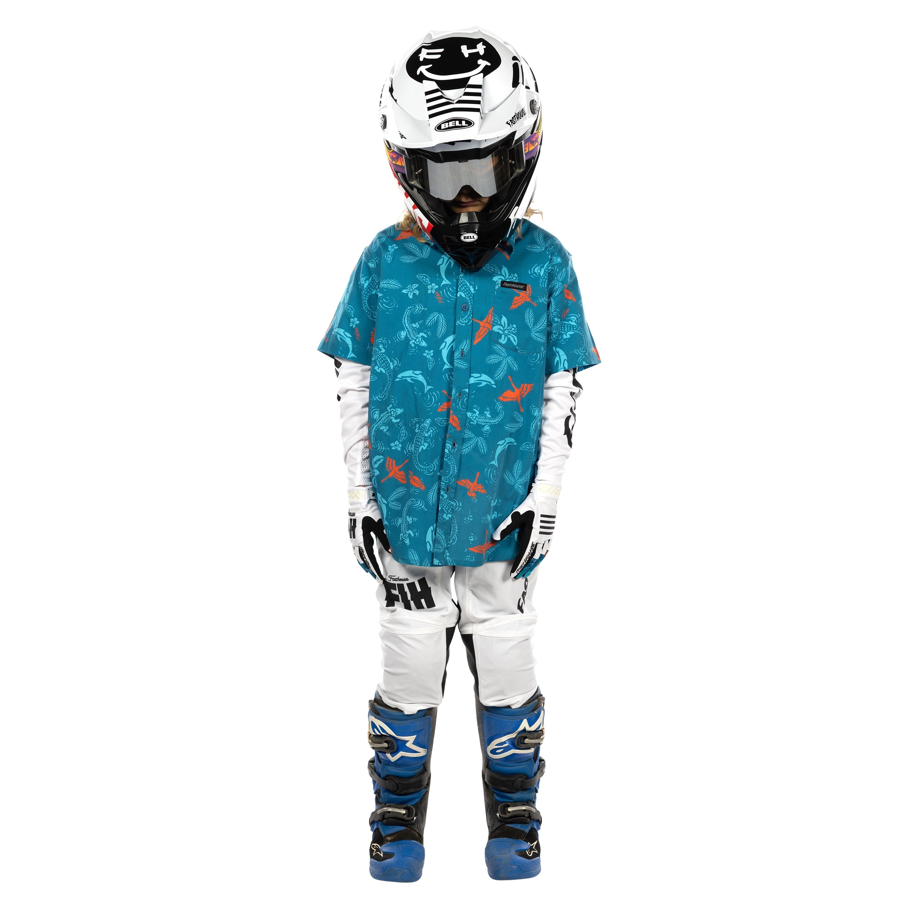 Fasthouse TB Island Hopper Youth Hawaiian Shirt