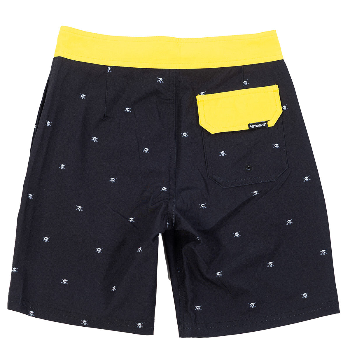 Fasthouse Jasper 16" Youth Board Shorts - Black/HiViz