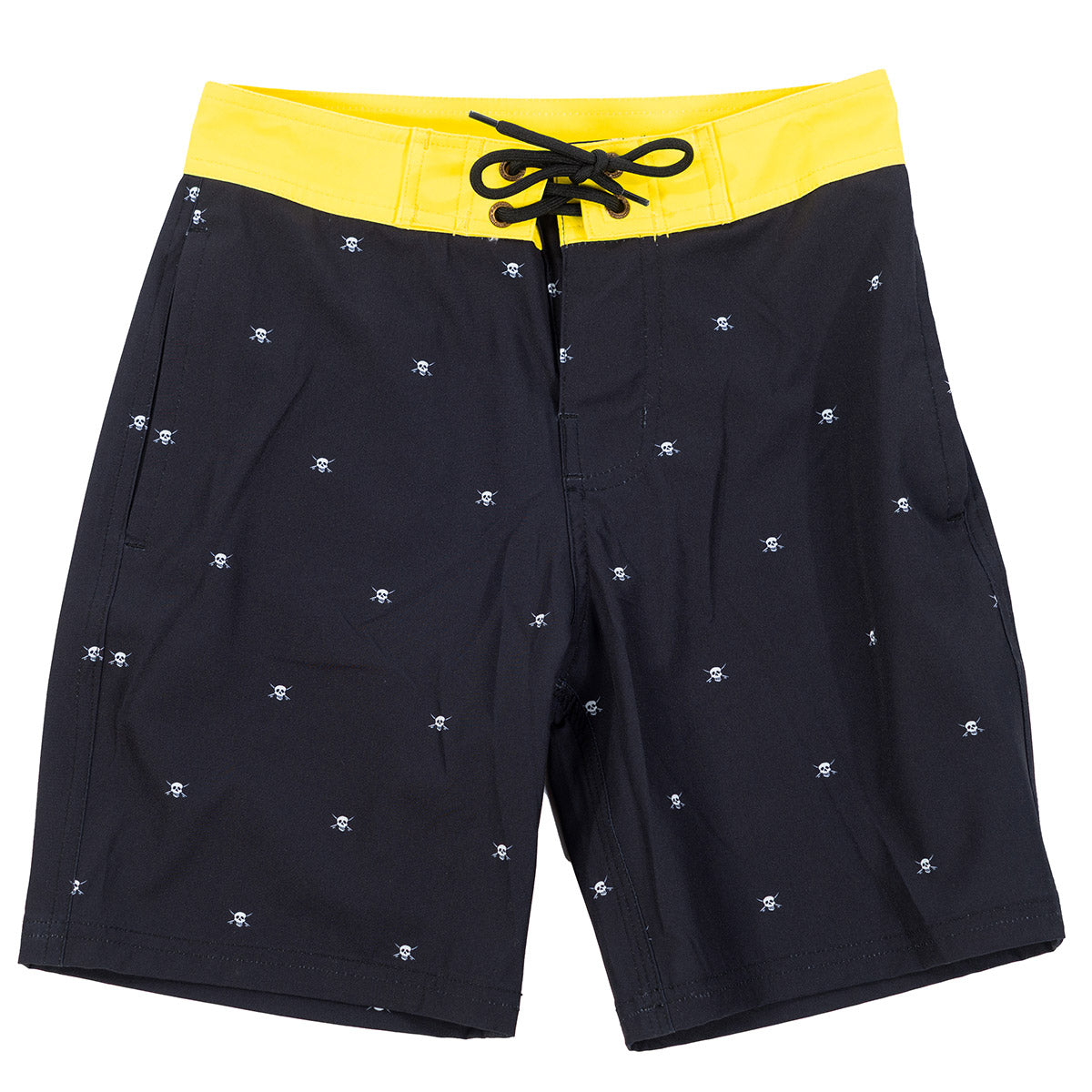 Fasthouse Jasper 16" Youth Board Shorts - Black/HiViz