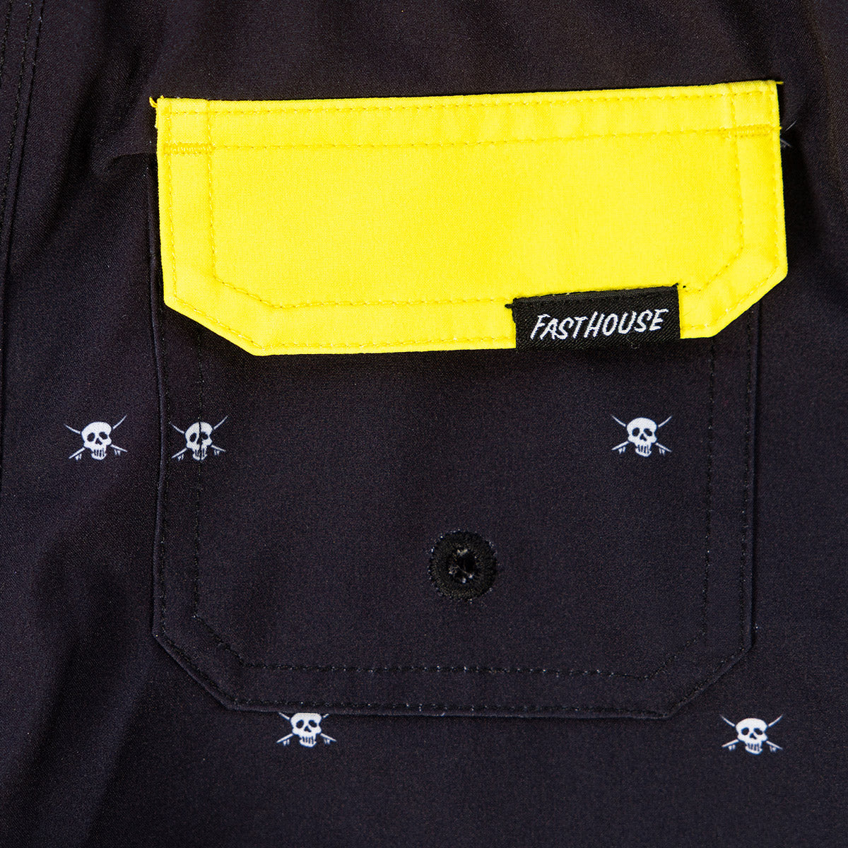 Fasthouse Jasper 16" Youth Board Shorts - Black/HiViz