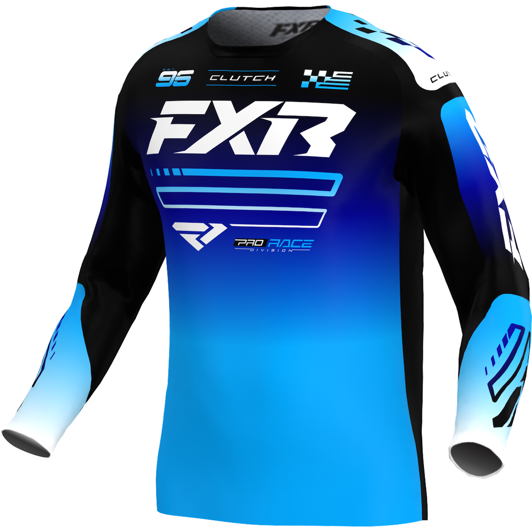 FXR KIDS Clutch MX Jersey 2026 Blue/Black/White