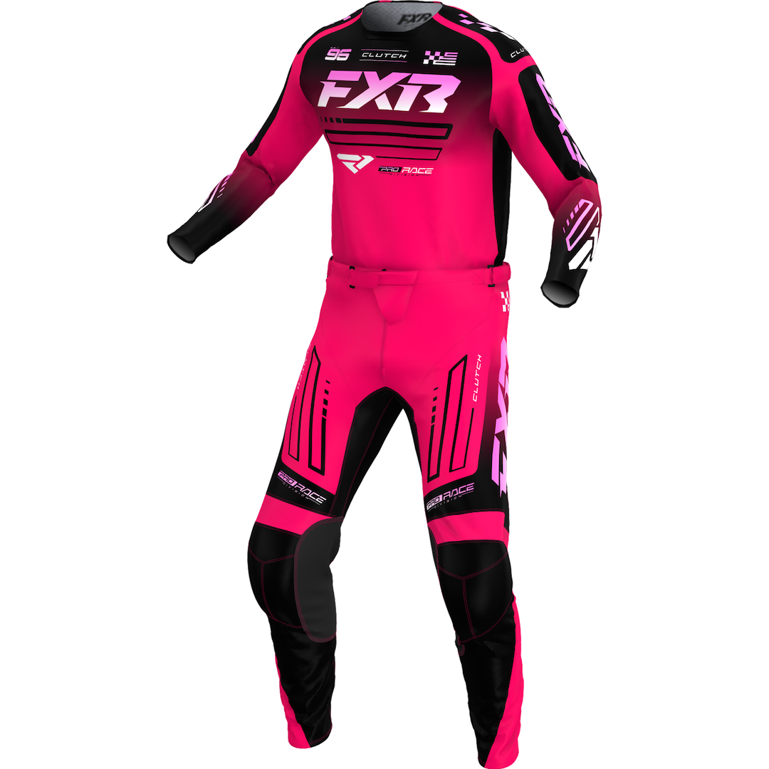 FXR KIDS Clutch 2026 MX Kit Combo Razz/Black/Pink