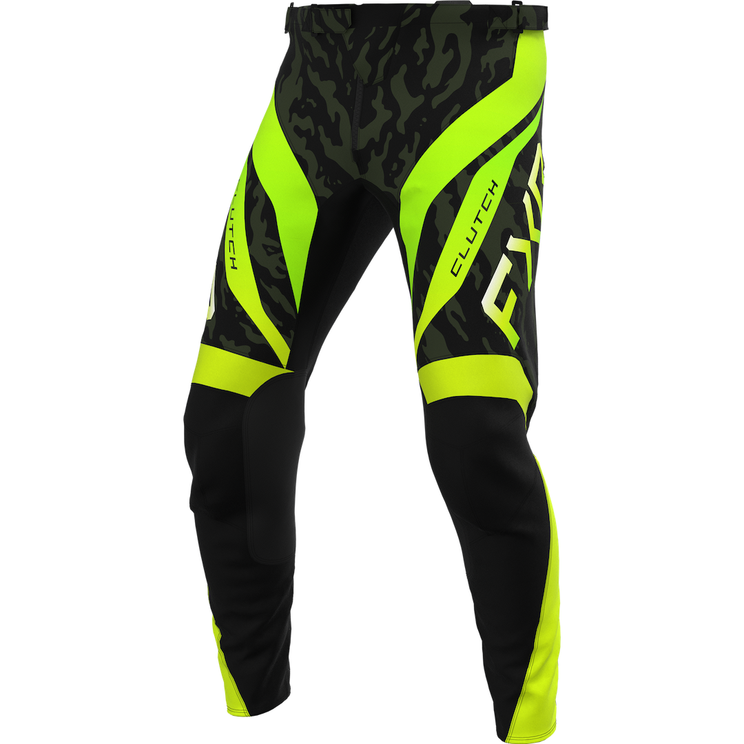 FXR KIDS Clutch MX Pant 2027 Army/Lime/Black