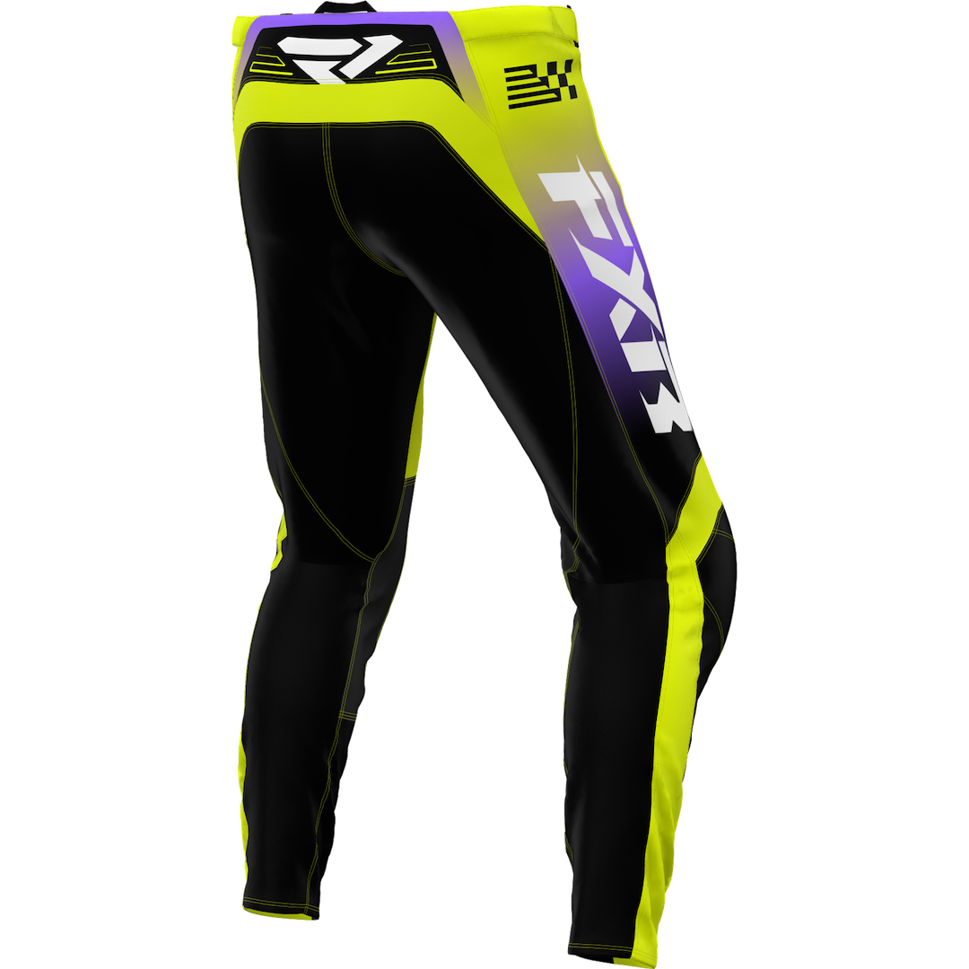 FXR KIDS Clutch MX Pant 2026 HiVis/Black/Purple