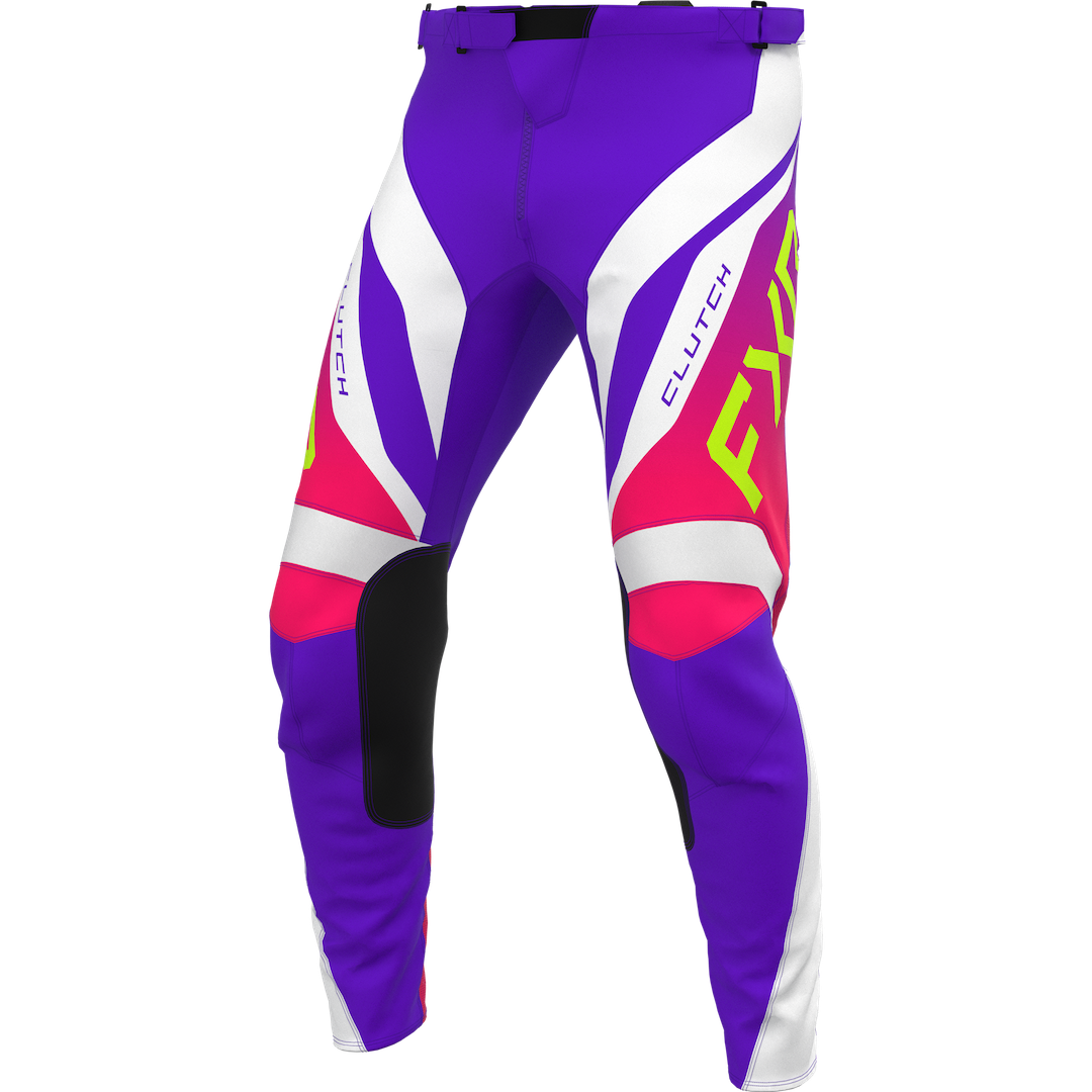 FXR KIDS Clutch MX Pant 2027 Purple/Razz/White