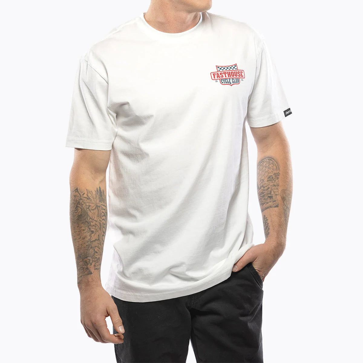 Fasthouse Krest SS Tee White