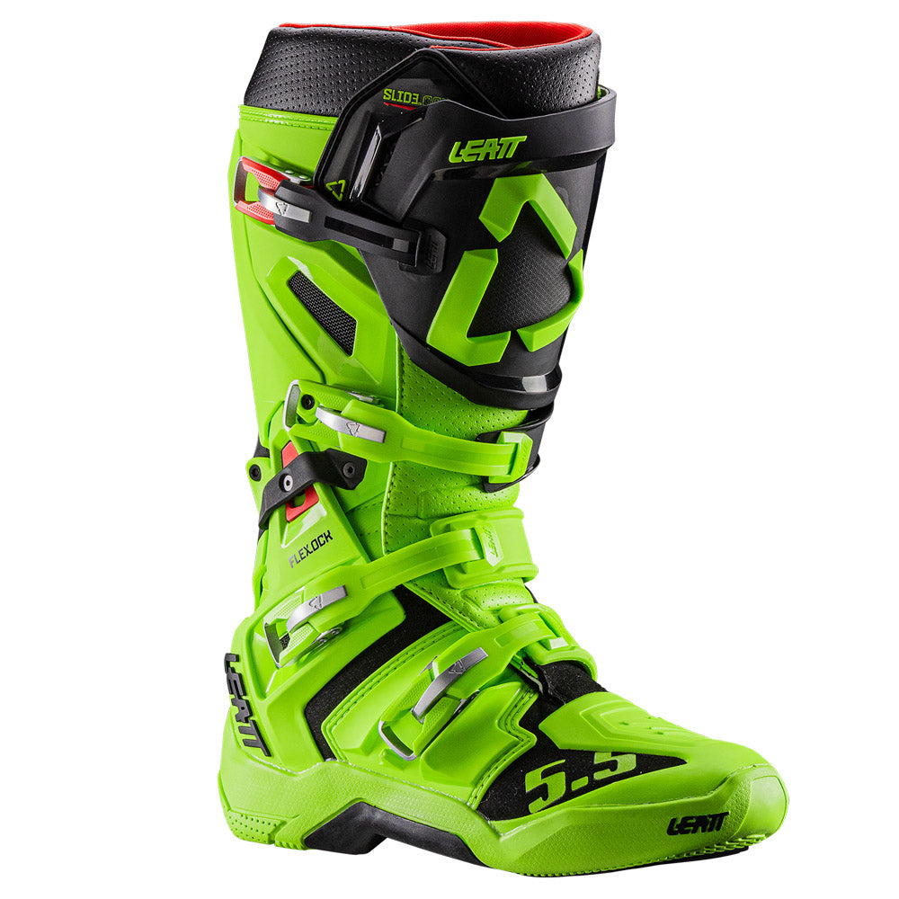 Leatt 5.5 Flexlock MX Boots Lime Green