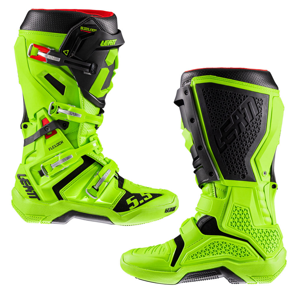 Leatt 5.5 Flexlock MX Boots Lime Green