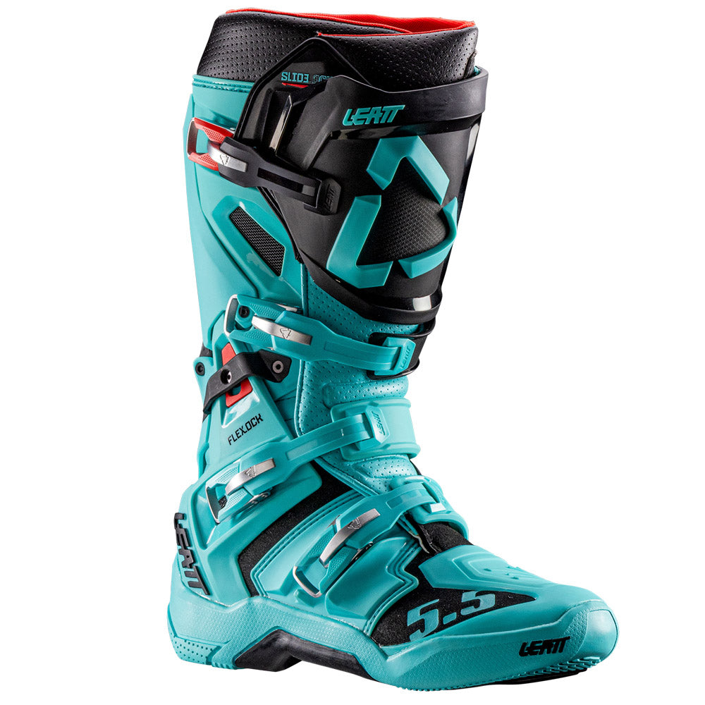Leatt 5.5 Flexlock MX Boots Teal