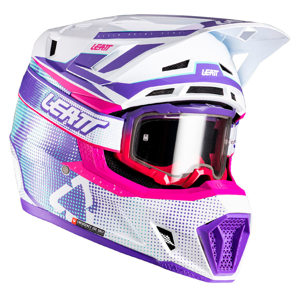 Leatt Moto 7.5 V26 MX Helmet Purple