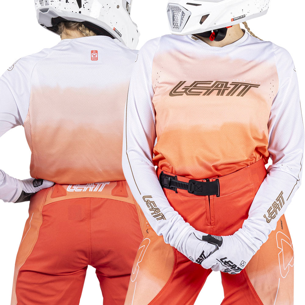 Leatt WOMENS Moto 4.5 MX Jersey 2026 Coral Pink