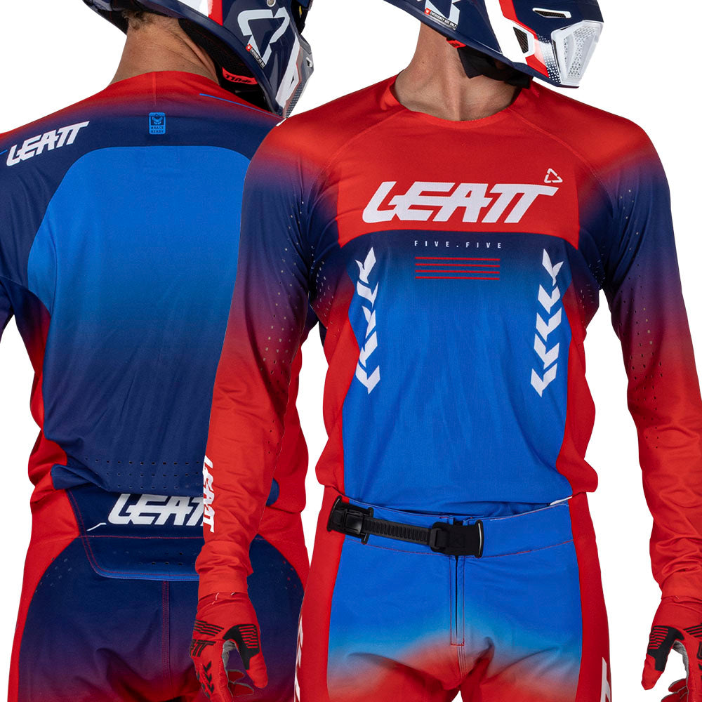 Leatt Moto 5.5 MX Kit Combo 2026 Royal Blue/Red