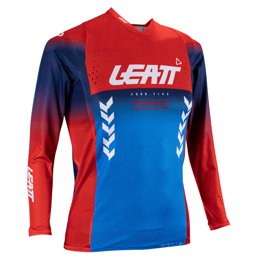 Leatt YOUTH Moto 4.5 MX Jersey 2026 Royal Blue/Red