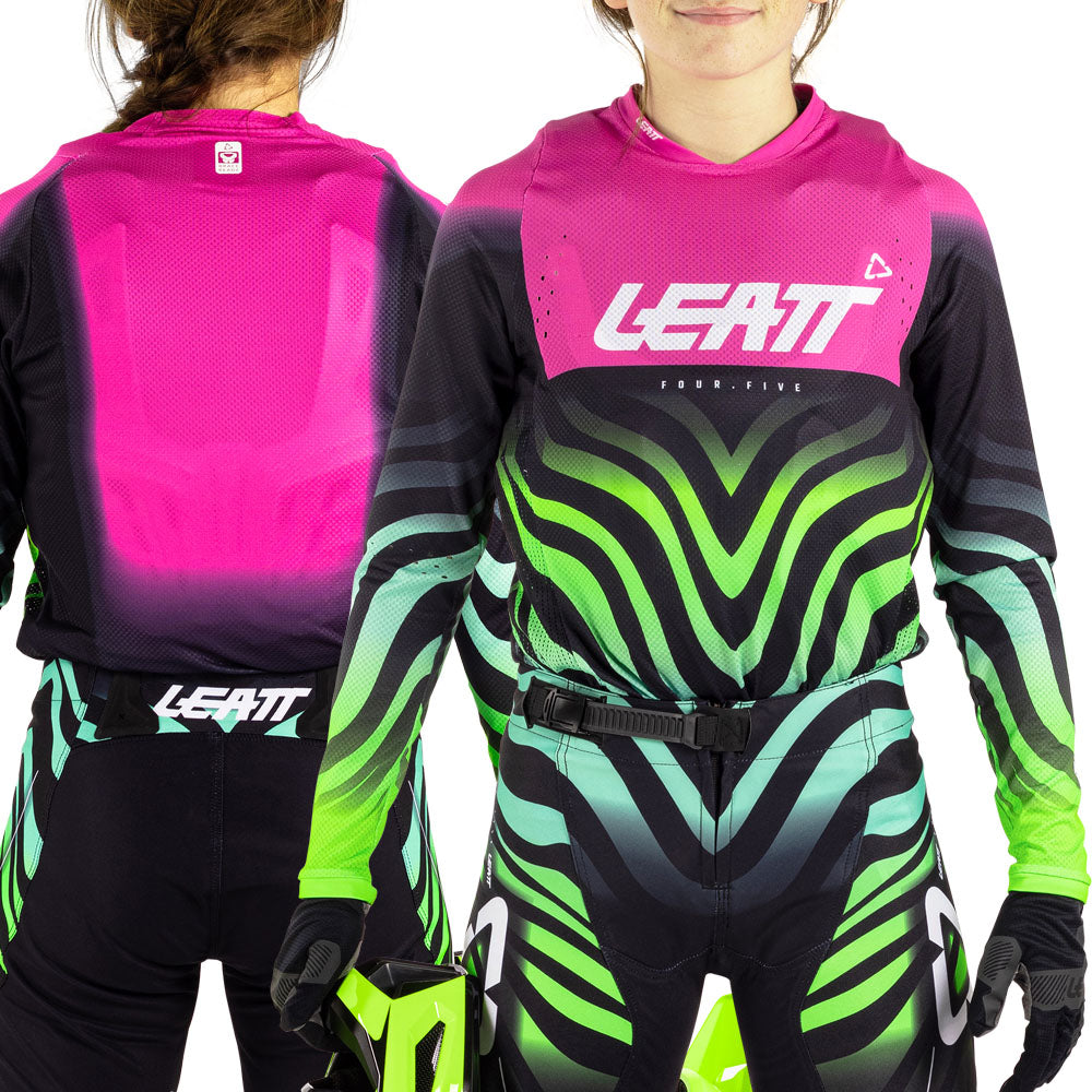 Leatt YOUTH Moto 4.5 MX Kit Combo 2026 Tiger Pink