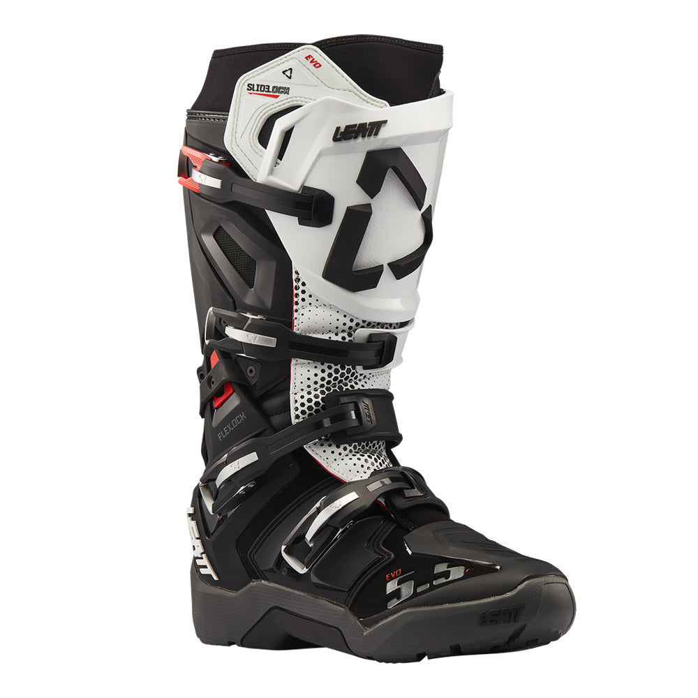Leatt Moto 5.5 Flexlock Evo Enduro Boot 2027 Black/White