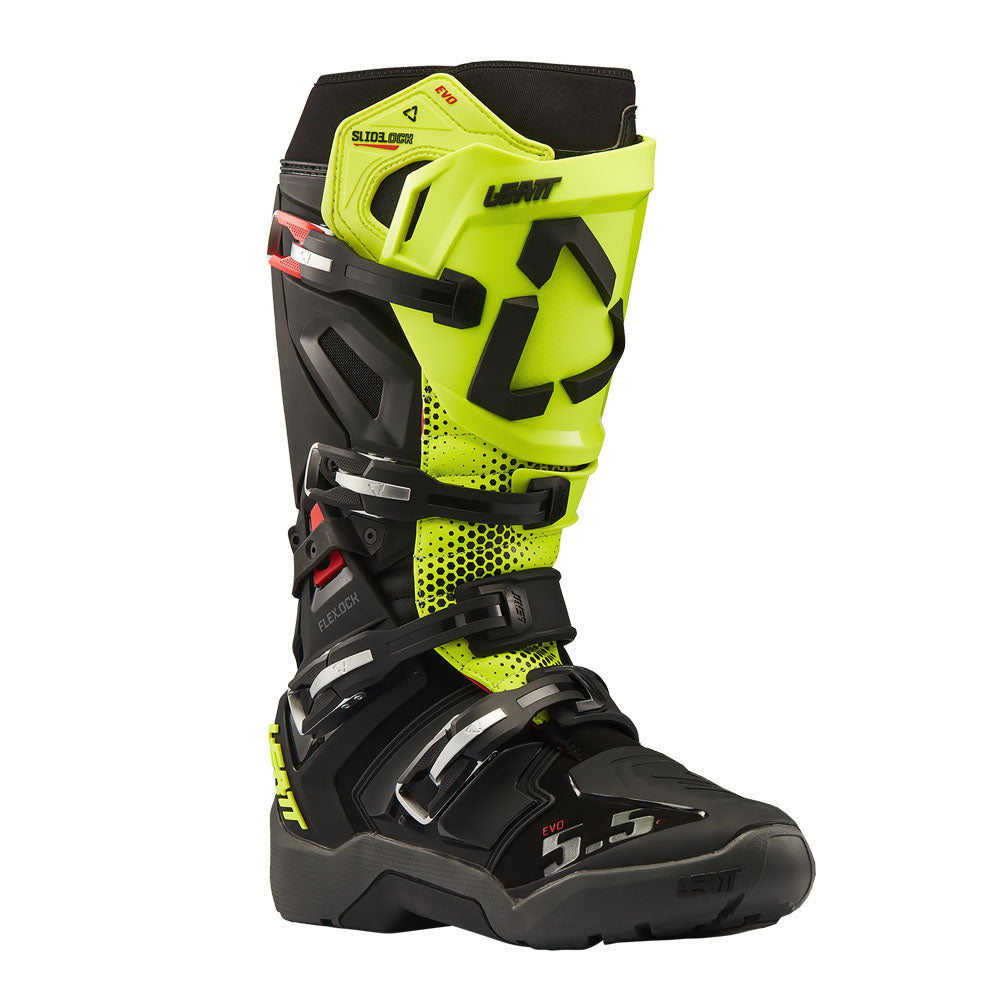 Leatt Moto 5.5 Flexlock Evo Enduro Boot 2027 Black/Neon Yellow