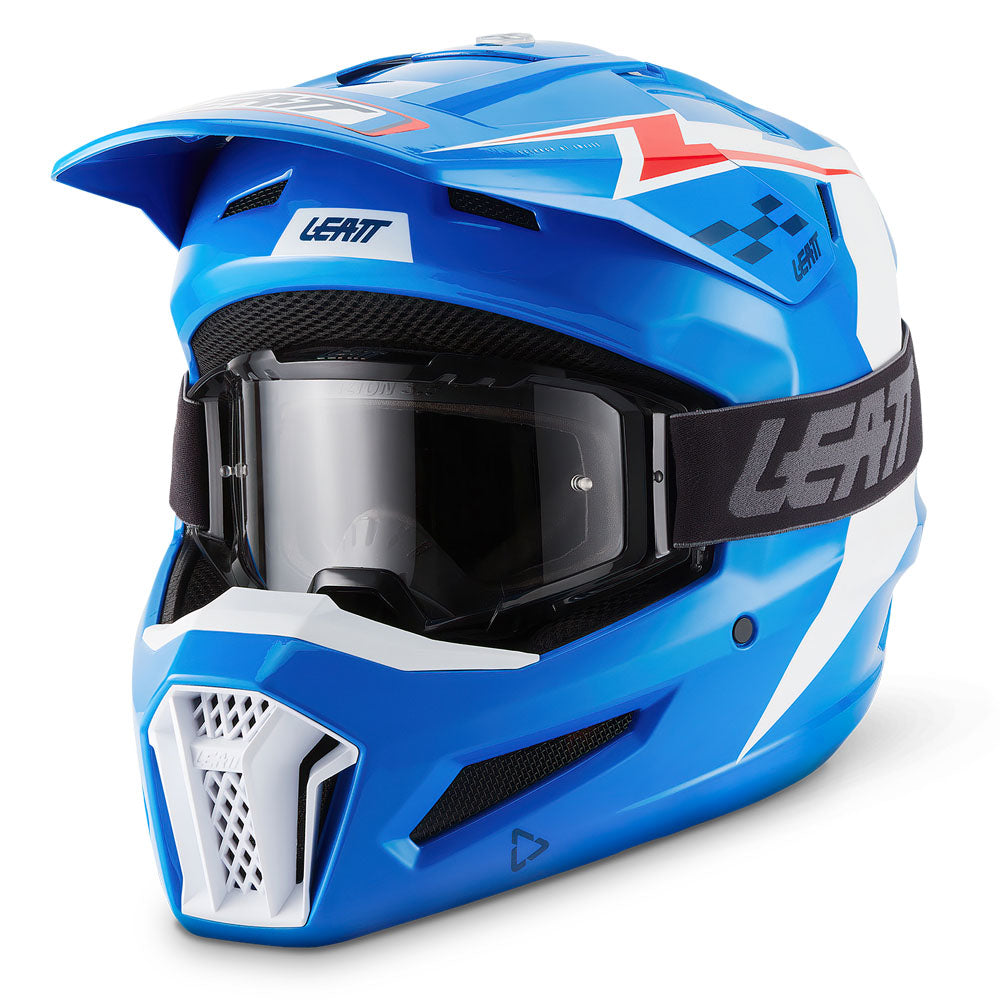 Leatt Moto 3.5 V27 MX Helmet Blue