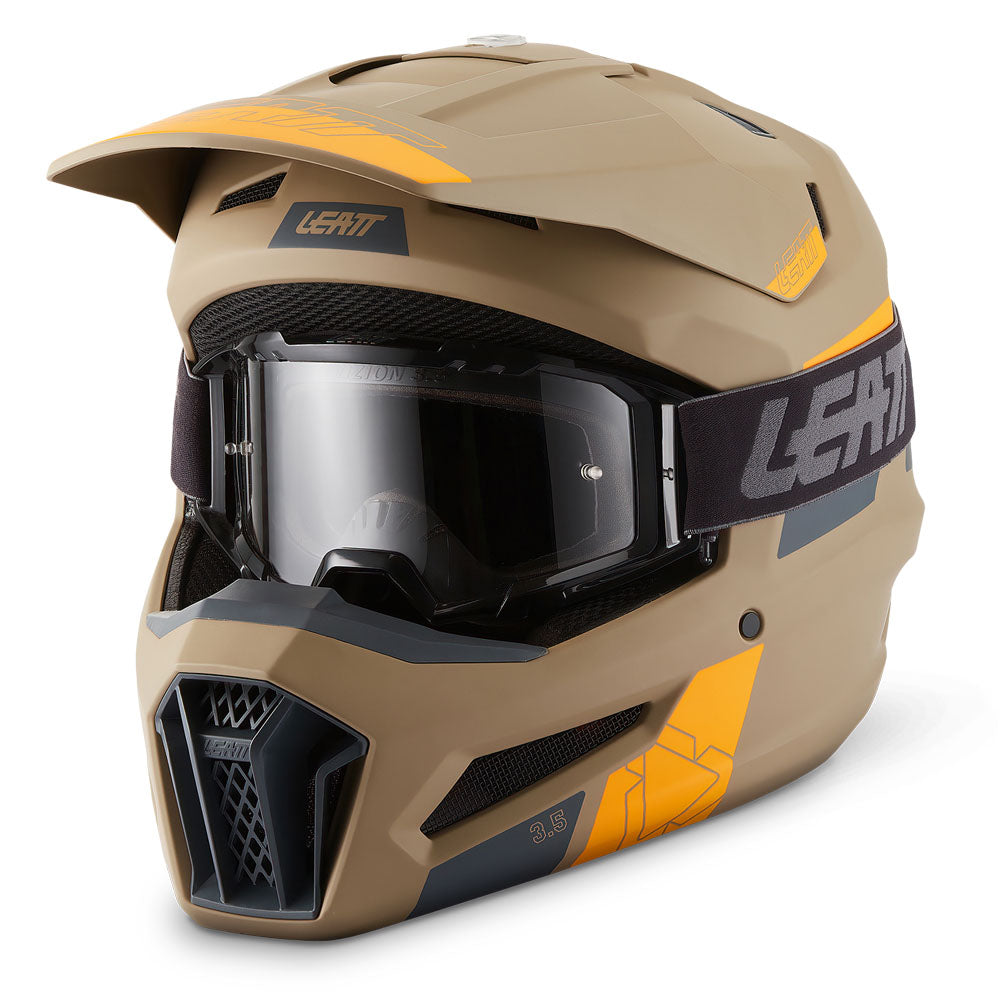 Leatt Moto 3.5 V27 MX Helmet Khaki Brown