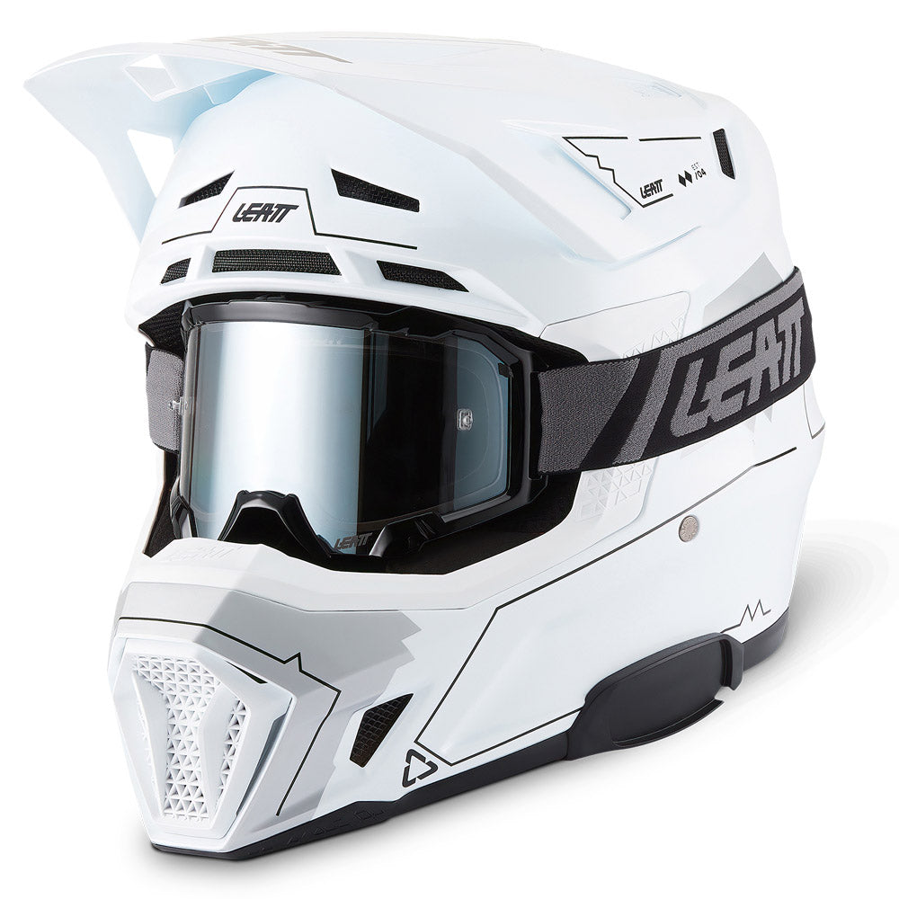 Leatt Moto 7.5 V27 Cardo Helmet Magic White