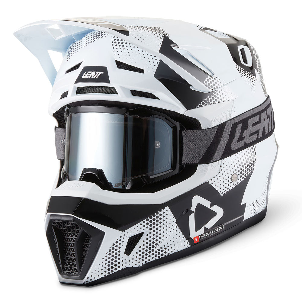 Leatt Moto 7.5 V27 MX Helmet Camo Black/White