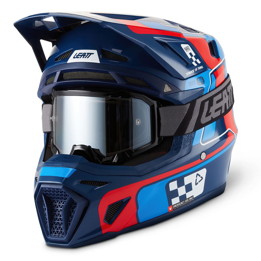 Leatt Moto 8.5 V27 MX Helmet Blue/Red