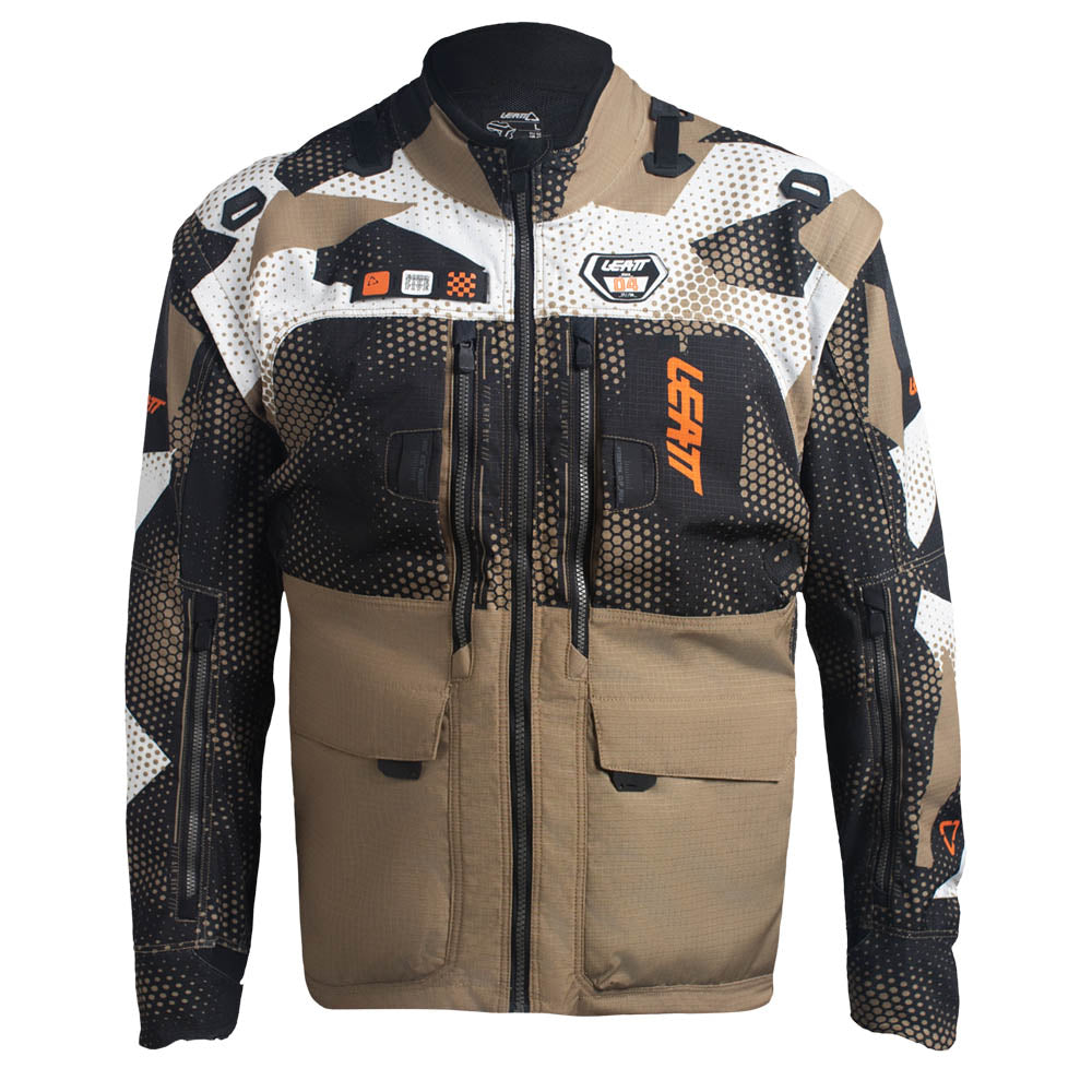 Leatt Moto 5.5 Enduro Jacket 2027 Camo Khaki Brown