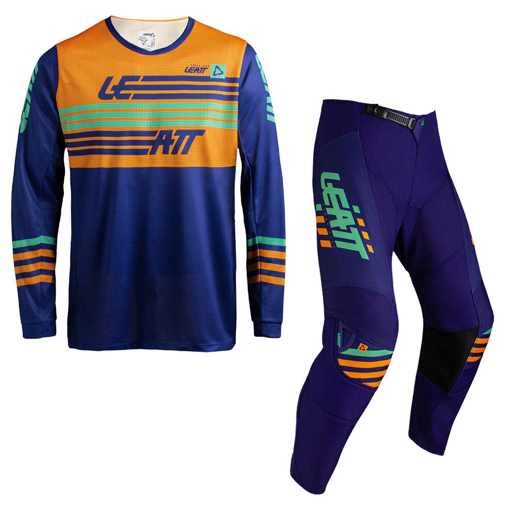 Leatt Moto 3.5 MX Kit Combo 2027 Stripes Orange