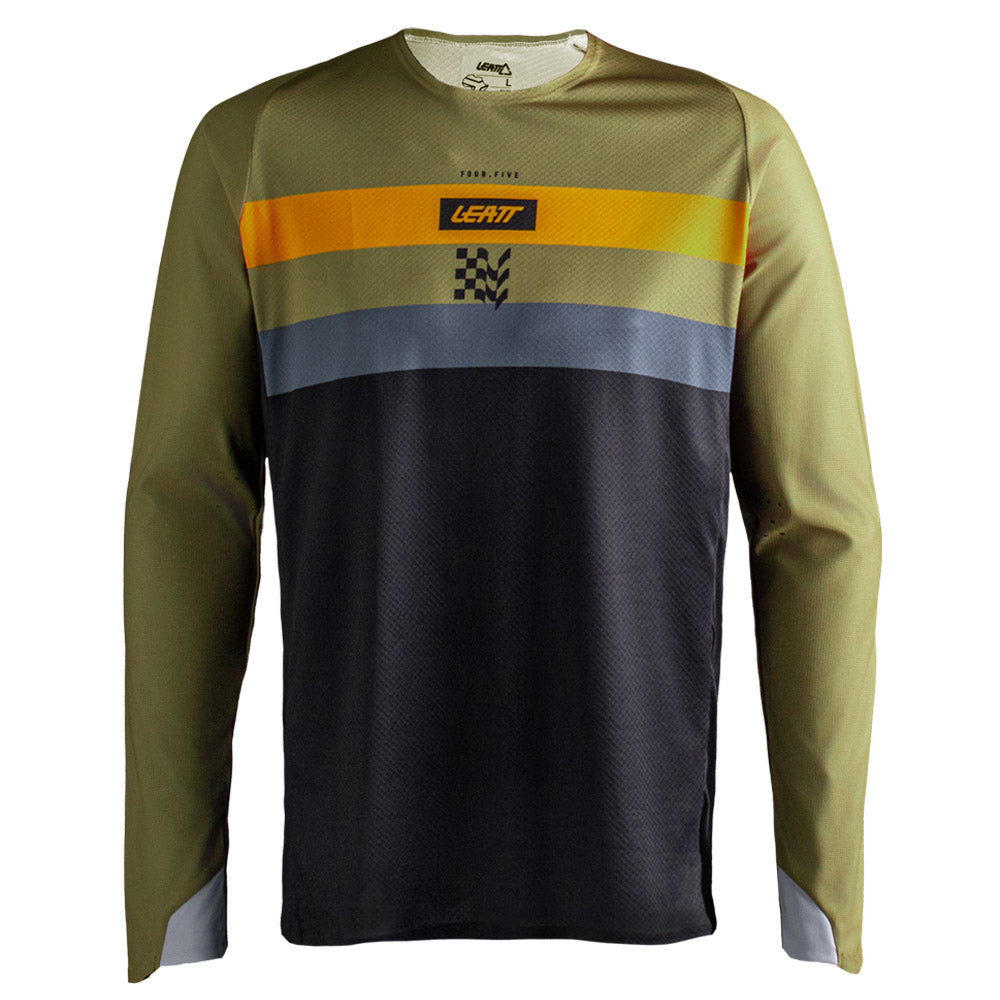 Leatt Moto 4.5 Enduro Jersey 2027 Stripe Khaki Brown