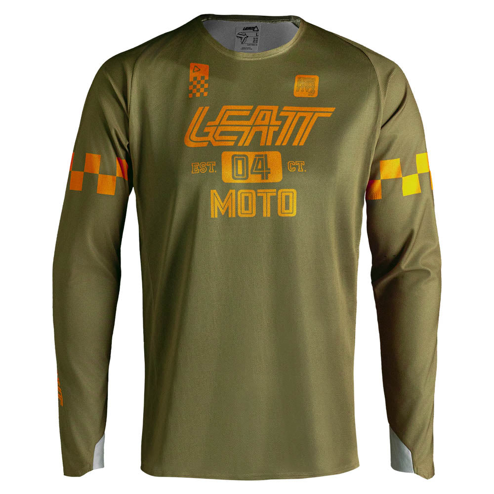Leatt Moto 4.5 Enduro Jersey 2027 X-Flow Speed Khaki Brown
