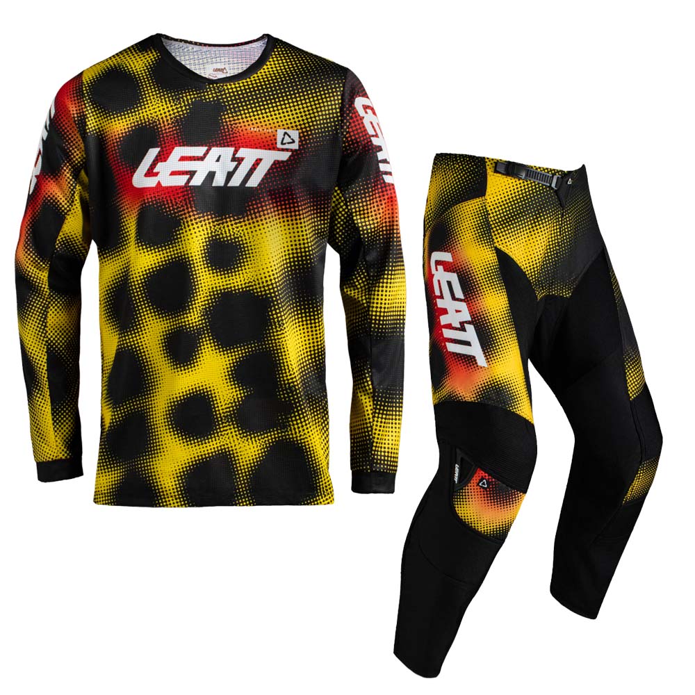 Leatt MINI Moto 3.5 MX Kit Combo 2027 Leopard Yellow