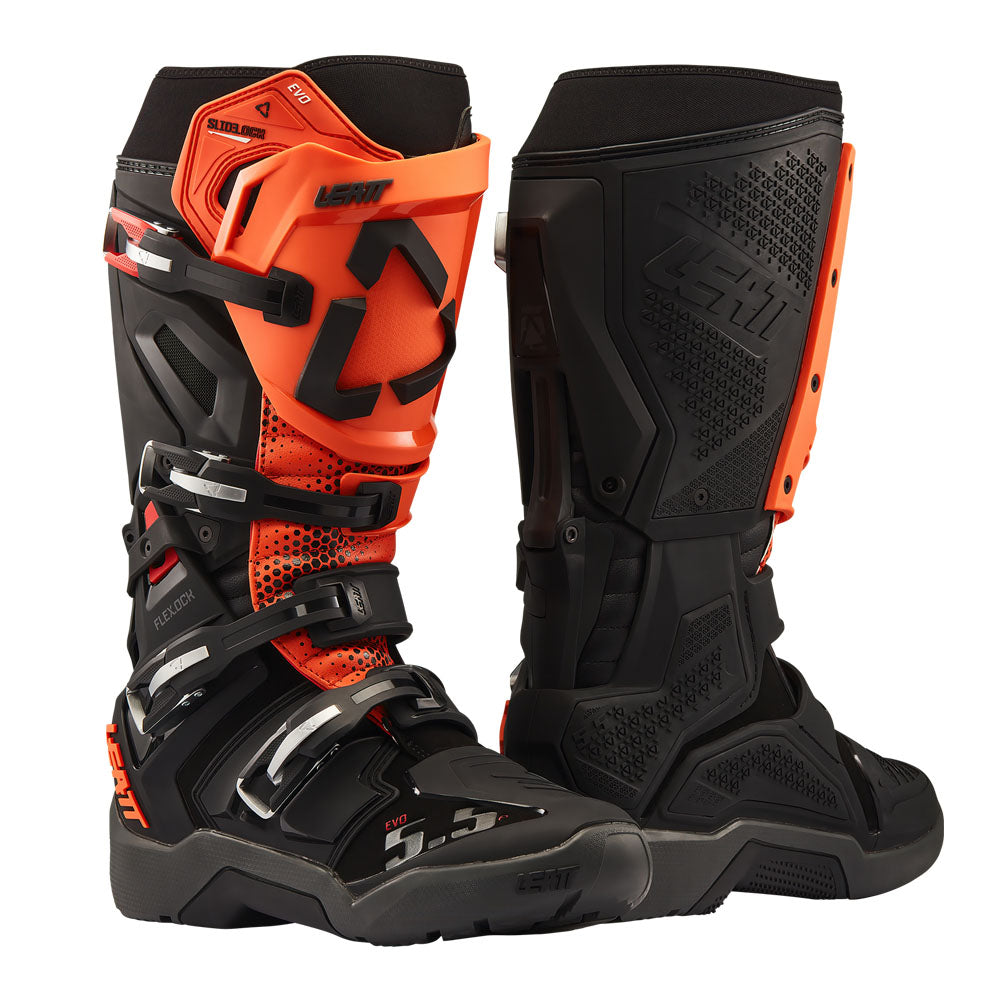 Leatt Moto 5.5 Flexlock Evo Enduro Boot 2027 Black/Orange