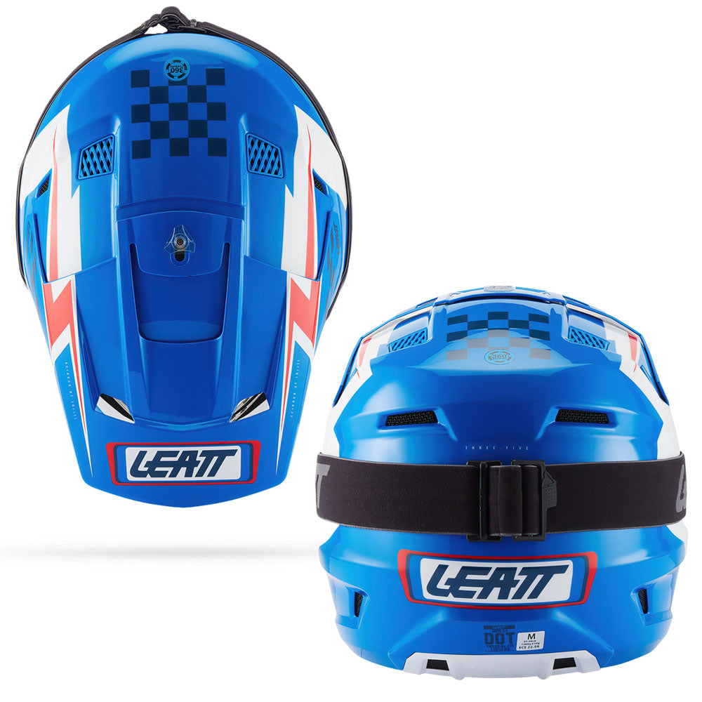 Leatt Moto 3.5 V27 MX Helmet Blue