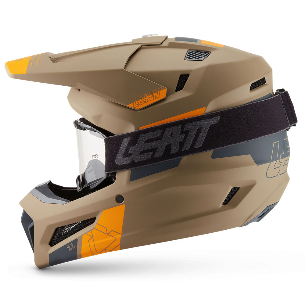 Leatt Moto 3.5 V27 MX Helmet Khaki Brown