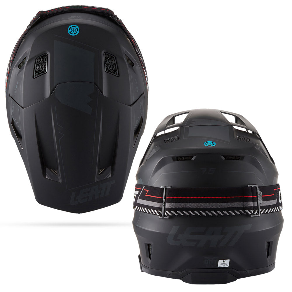 Leatt Moto 7.5 V27 Cardo Helmet Stealth Black