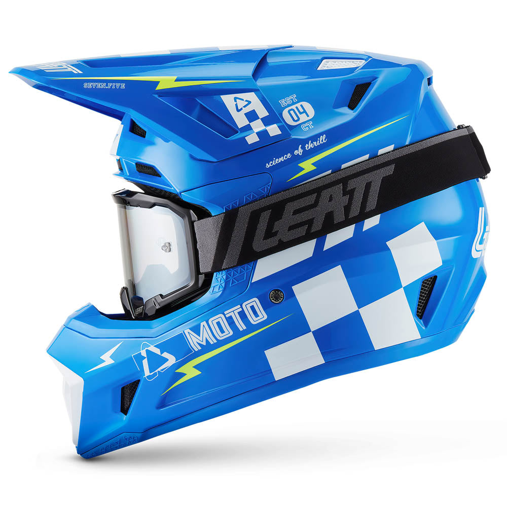 Leatt Moto 7.5 V27 MX Helmet Blue