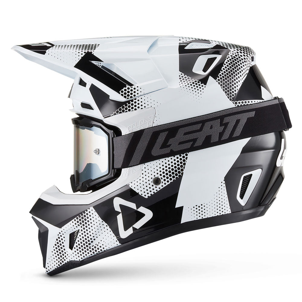 Leatt Moto 7.5 V27 MX Helmet Camo Black/White